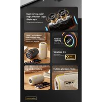 Heavy Bass-19 Bluetooth Lautsprecher blau