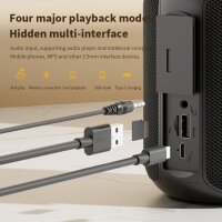 Heavy Bass-06 Bluetooth Lautsprecher blau