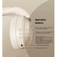 Bluetooth Kopfhörer L70 weiß