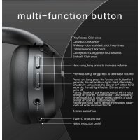 Bluetooth Kopfhörer L90 schwarz