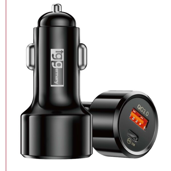 Tugg 48W KFZ-Ladestecker USB-A + Typ-C PD + QC3.0