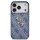Guess 4G Metal Logo Gold Frame MagSafe Case für Iphone 17 Pro / 18 Pro blue