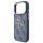 Guess 4G Metal Logo Gold Frame MagSafe Case für Iphone 17 Pro / 18 Pro blue