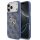 Guess 4G Metal Logo Gold Frame MagSafe Case für Iphone 17 Pro Max / 18 Pro Max blue