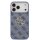 Guess 4G Metal Logo Gold Frame MagSafe Case für Iphone 17 Pro Max / 18 Pro Max blue