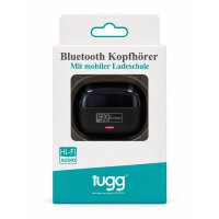 Bluetooth Kopfhörer mit mobiler Ladeschale Al-02 schwarz Tugg