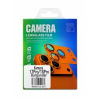 Panzerglass für Kameralinse Iphone 18 Pro / 17 Pro burgunder