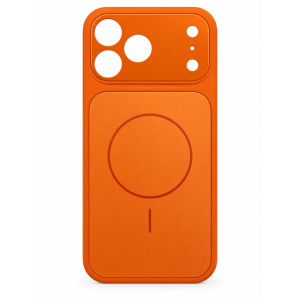 Tayfun Magnet Case mit Kamera-Schutzglas für iPhone 17 Pro Max / 18 Pro Max orange (Bulk)