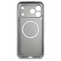 Tayfun Magnet Case mit Kamera-Schutzglas für iPhone 17 Pro Max / 18 Pro Max silber (Bulk)