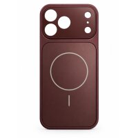 Tayfun Magnet Case mit Kamera-Schutzglas für iPhone 17 Pro Max / 18 Pro Max burgunder (Bulk)