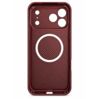 Tayfun Magnet Case mit Kamera-Schutzglas für iPhone 17 Pro Max / 18 Pro Max burgunder (Bulk)