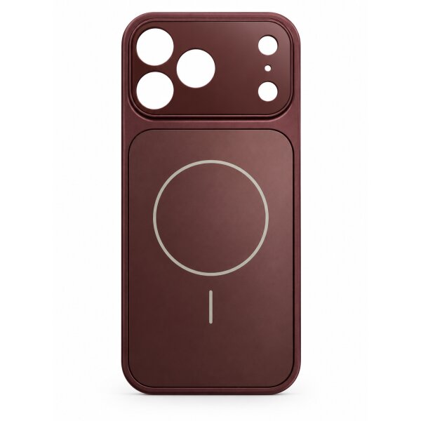 Tayfun Magnet Case mit Kamera-Schutzglas für iPhone 17 Pro / 18 Pro burgunder (Bulk)