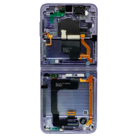 LCD mit Touch, Frame for Samsung Z Flip4 bora purple SERVICE PACK