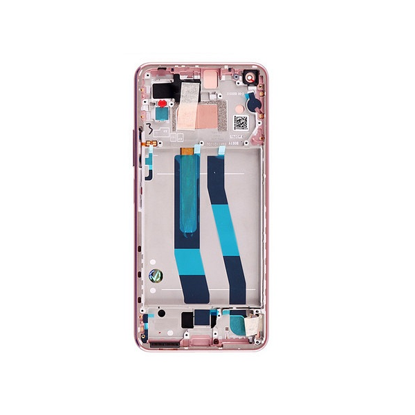 LCD mit Touch, Frame für Xiaomi Mi 11 Lite peach pink Model: M2101K9AG