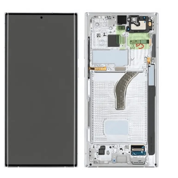 Samsung Display Lcd S22 Ultra 5G SM-S908B phantom white Service Pack GH82-27489C GH82-27488C