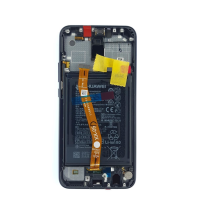 LCD mit Touch & Rahmen Battery für Huawei Mate 20 Lite blue SWAP