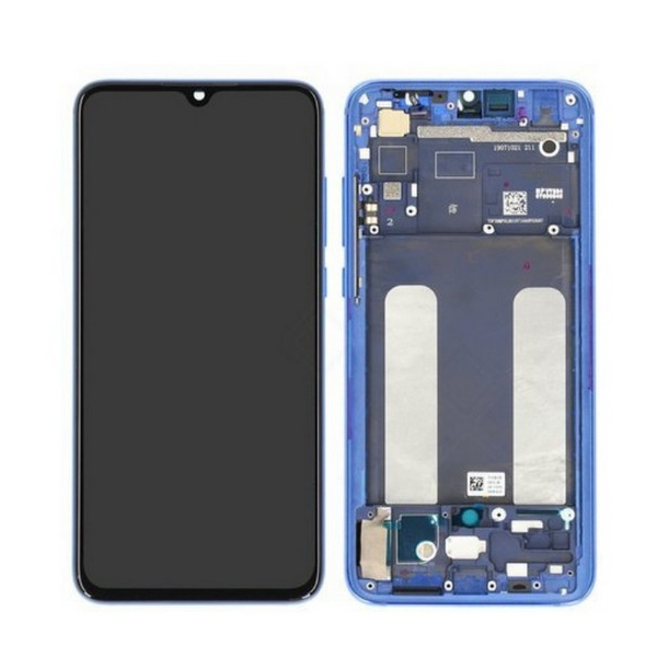 LCD mit Touch, Frame für Xiaomi Mi 9 Lite aurora blue Model: M1904F3BG