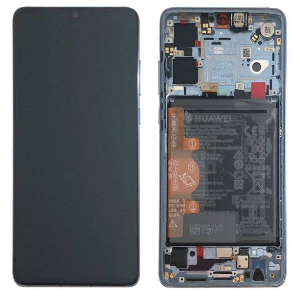 LCD mit Touch & Rahmen Battery Huawei P30 Breathing Crystal OEM
