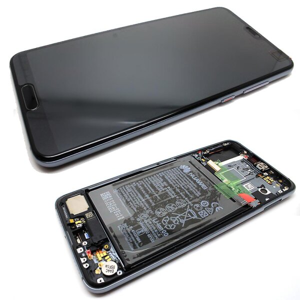 LCD mit Touch & Rahmen Battery für Huawei P20 Pro - midnight blue