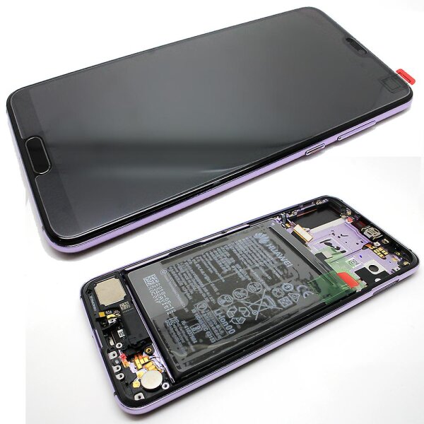 LCD mit Touch & Rahmen Battery für Huawei P20 Pro - Twilight