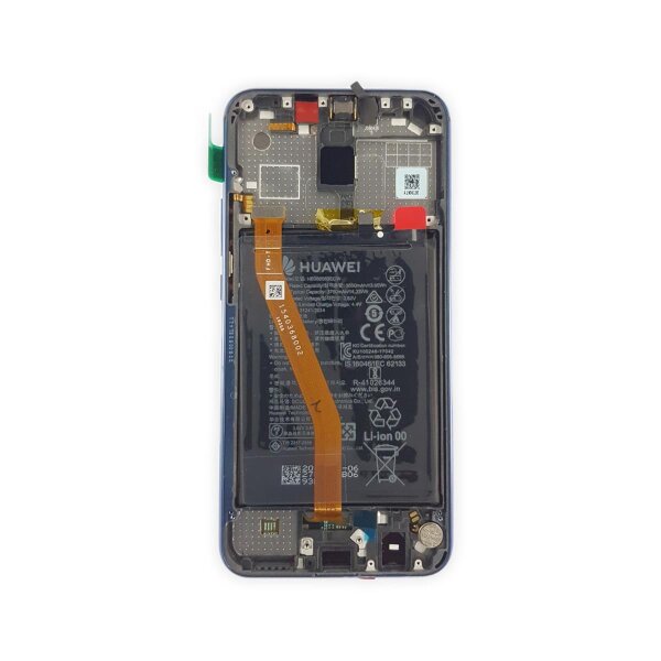 LCD mit Touch & Rahmen Battery für Huawei Mate 20 Lite Saphire Blue OEM