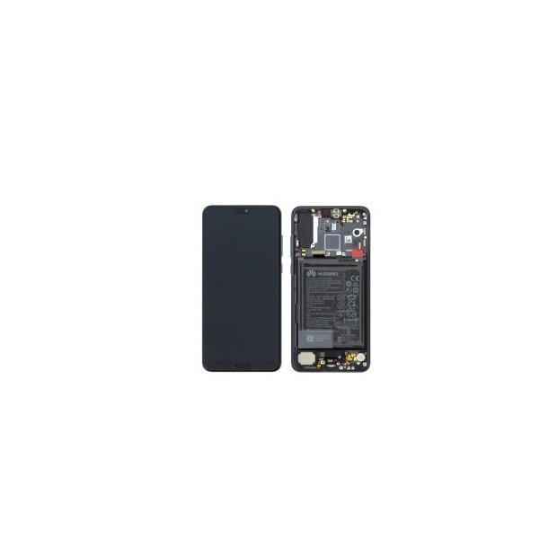 LCD mit Touch & Rahmen Battery für Huawei P20 Pro - black