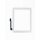 Touchscreen für iPad 3, iPad 4 HQ white