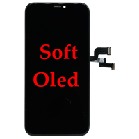 LCD mit Touch für Iphone X Soft OLED black