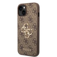 Guess 4G Metal Logo Rapport Case für Iphone 14 brown
