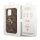 Guess 4G Metal Logo Rapport Case für Iphone 14 Pro brown