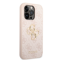 Guess 4G Metal Logo Rapport Case für Iphone 14 Pro pink