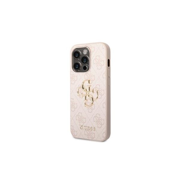 Guess 4G Metal Logo Rapport Case für Iphone 14 Pro Max pink