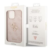 Guess 4G Metal Logo Rapport Case für Iphone 14 Pro Max pink