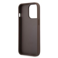 Guess 4G Metal Logo Rapport Case für Iphone 13 Pro brown