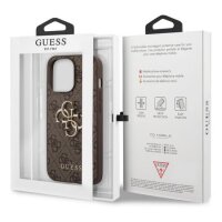 Guess 4G Metal Logo Rapport Case für Iphone 13 Pro brown
