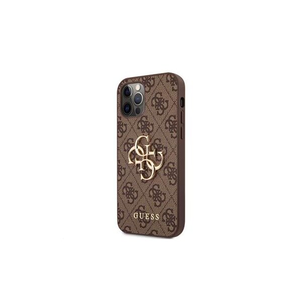 Guess 4G Metal Logo Rapport Case für Iphone 12 & 12 Pro brown