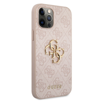 Guess 4G Metal Logo Rapport Case für Iphone 12 & 12 Pro pink