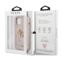 Guess 4G Metal Logo Rapport Case für Iphone 12 & 12 Pro pink