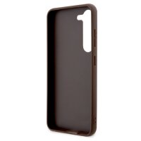 Guess 4G Metal Logo Rapport Case für Samsung S23 brown