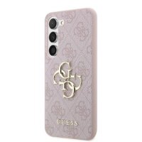 Guess 4G Metal Logo Rapport Case für Samsung S23 pink