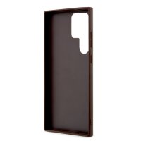 Guess 4G Metal Logo Rapport Case für Samsung S23 Ultra brown