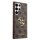 Guess 4G Metal Logo Rapport Case für Samsung S23 Ultra brown