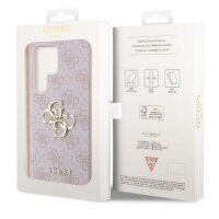 Guess 4G Metal Logo Rapport Case für Samsung S23 Ultra pink