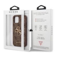 Guess 4G Metal Logo Rapport Case für Iphone 12 Pro Max brown