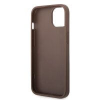 Guess 4G Metal Logo Rapport Case für Iphone 14 Plus brown