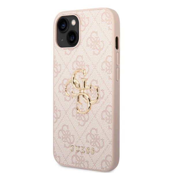 Guess 4G Metal Logo Rapport Case für Iphone 14 Plus pink