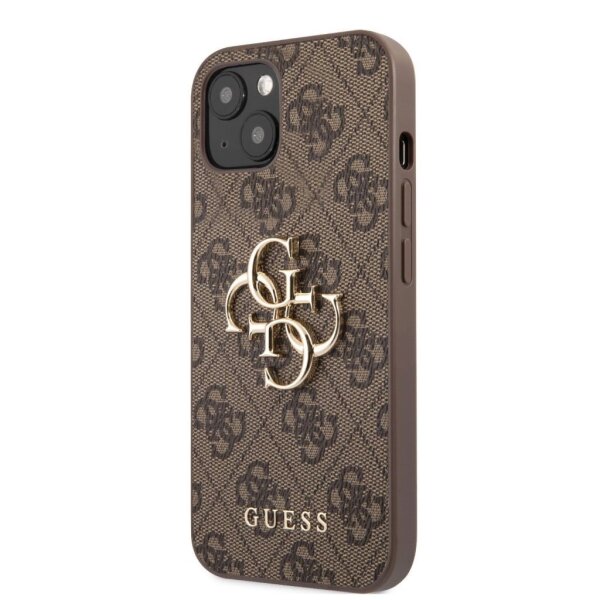 Guess 4G Metal Logo Rapport Case für Iphone 13 brown