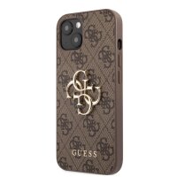 Guess 4G Metal Logo Rapport Case für Iphone 13 brown