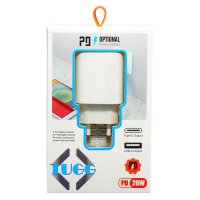 Fast Charging Dual Port PD 20W + QC 3.0 Stecker für Samsung, Iphone etc.