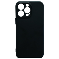 Soft Backcase mit Kameraschutz für iPhone 14 Schwarz